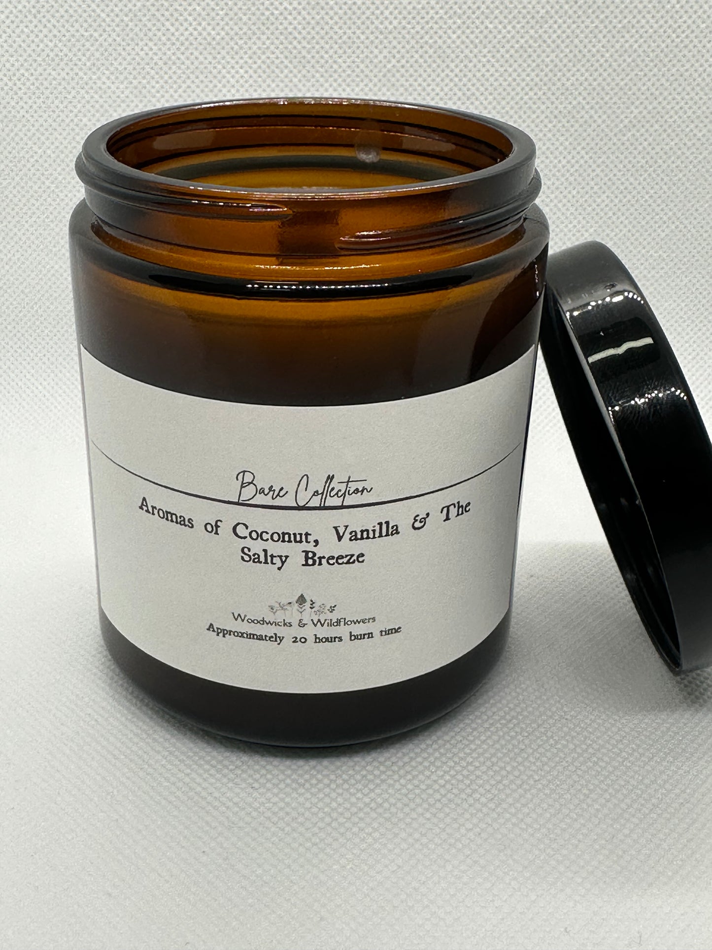 Limited Edition Bare Collection – Amber Glass Candles (20-Hour Burn Time)