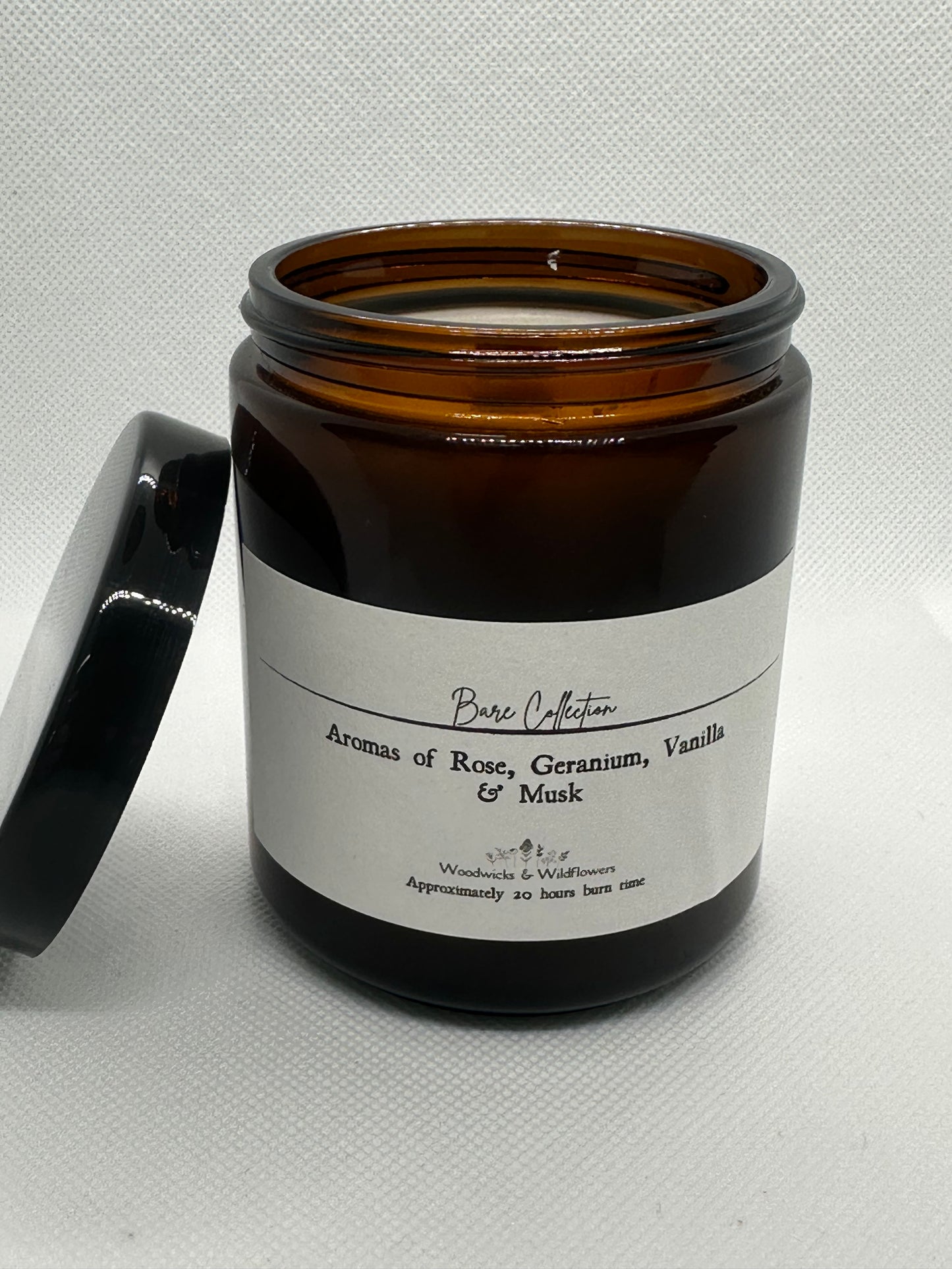 Limited Edition Bare Collection – Amber Glass Candles (20-Hour Burn Time)