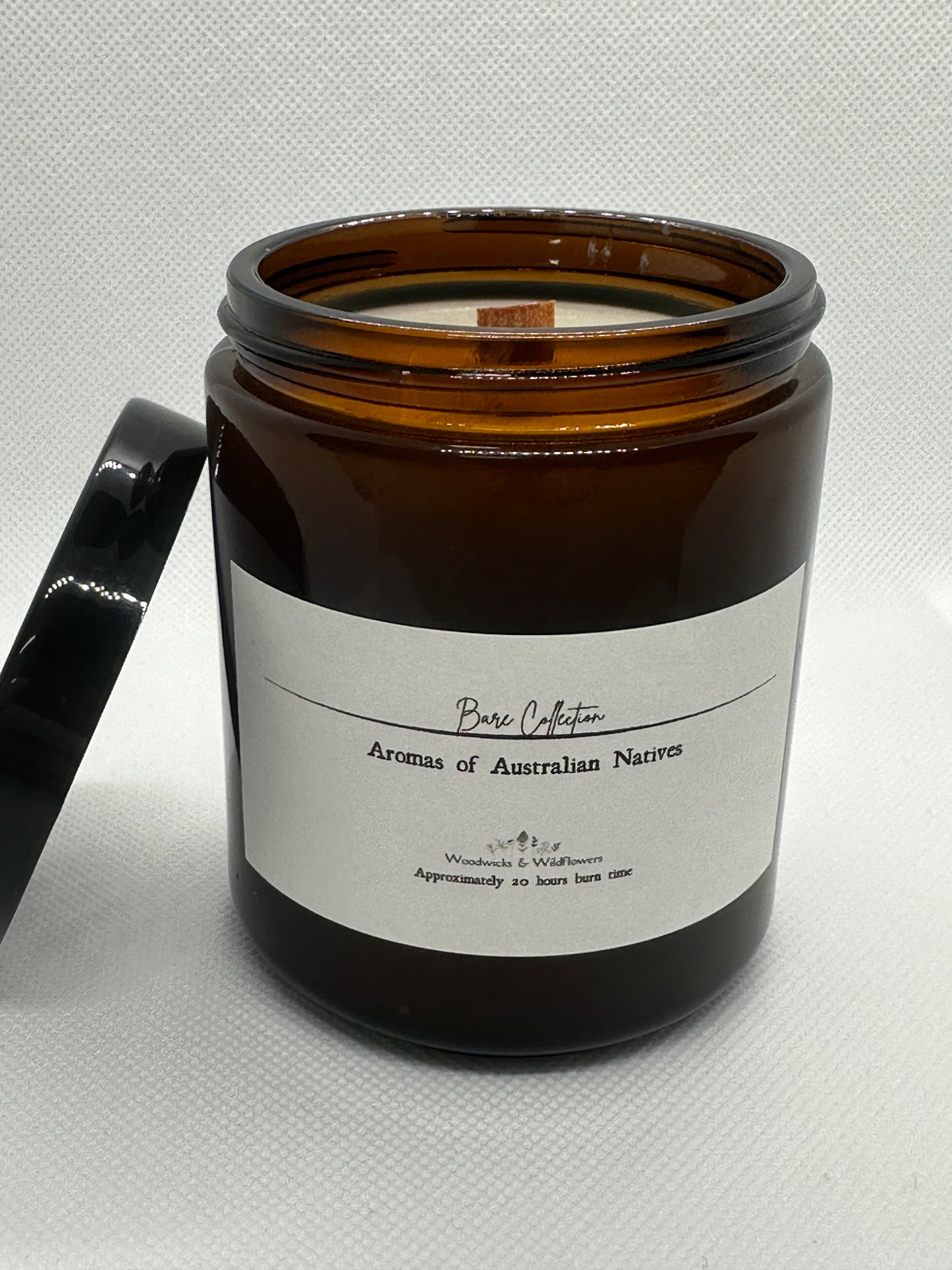 Limited Edition Bare Collection – Amber Glass Candles (20-Hour Burn Time)